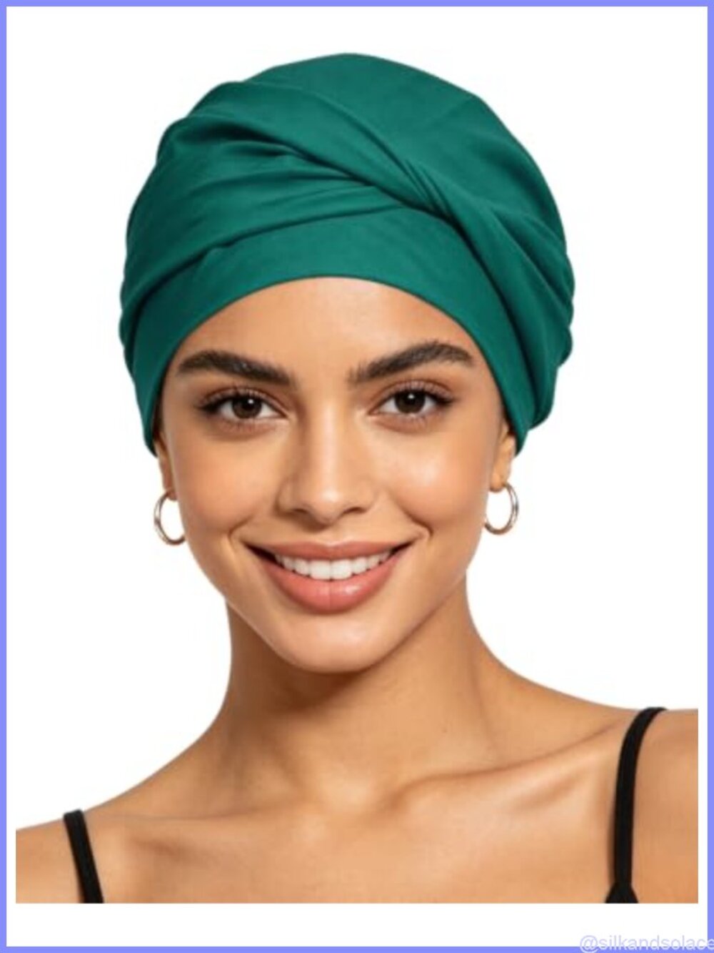 Soft Polyester Chemo Headwear Beanie Turban for Hair Loss Alopecia